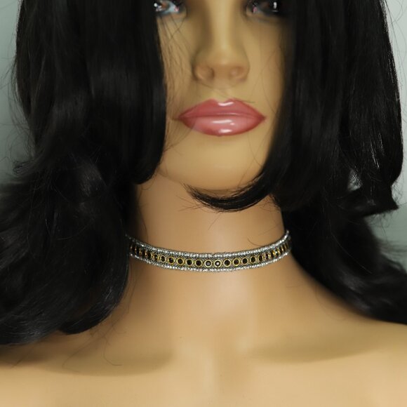 Fancy Choker Necklace Adjustable black Chokers  (#71) - Picture 10 of 12